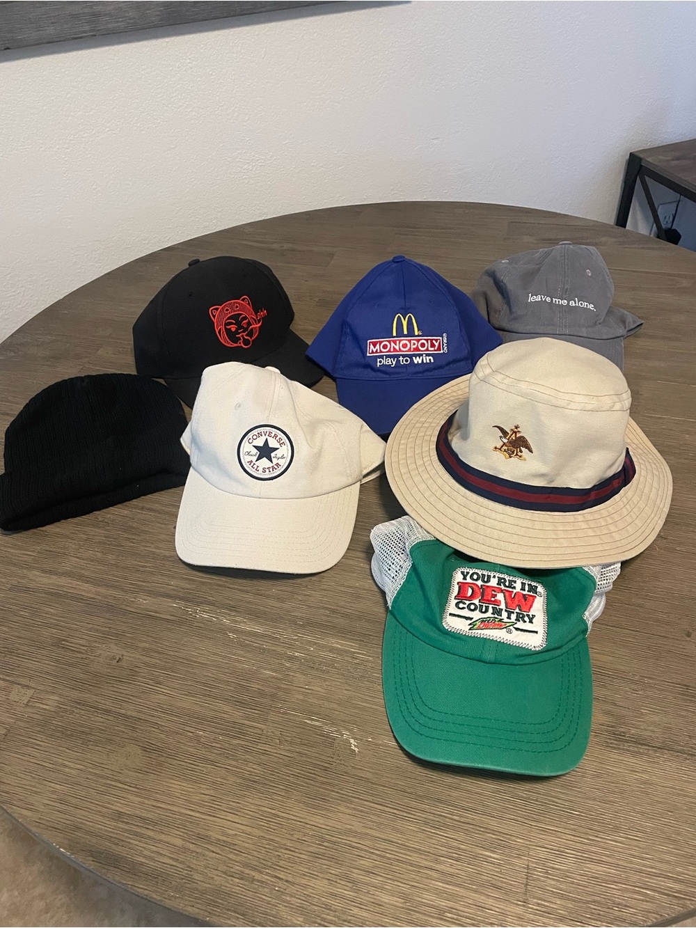 Mixed Hat Lot - Assorted Colors (7 Pieces)